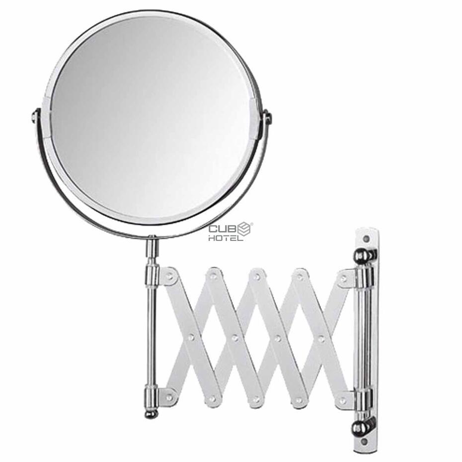 Espelho de aumento hotel extensível com duas faces